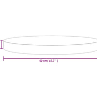 Tischplatte Rund Ø40x3 cm Massivholz Kiefer