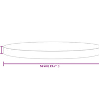Tischplatte Rund Ø50x3 cm Massivholz Kiefer