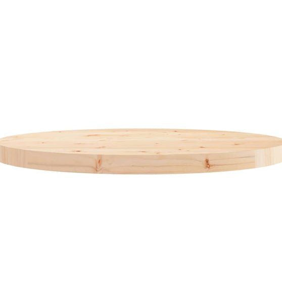 Tischplatte Rund Ø60x3 cm Massivholz Kiefer