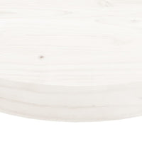 Tischplatte Rund Weiß Ø90x3 cm Massivholz Kiefer