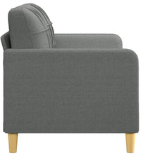 2-Sitzer-Sofa Dunkelgrau 140 cm Stoff