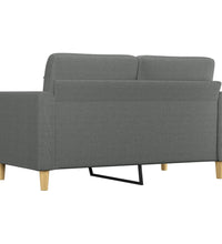 2-Sitzer-Sofa Dunkelgrau 140 cm Stoff