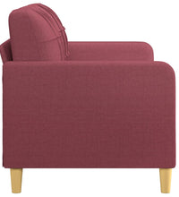 2-Sitzer-Sofa Weinrot 140 cm Stoff