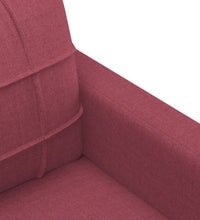 2-Sitzer-Sofa Weinrot 140 cm Stoff