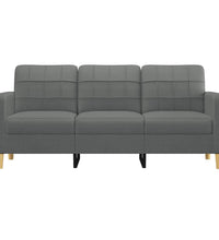 3-Sitzer-Sofa Dunkelgrau 180 cm Stoff