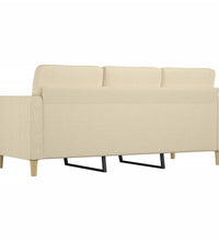 3-Sitzer-Sofa Creme 180 cm Stoff