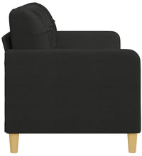 3-Sitzer-Sofa Schwarz 180 cm Stoff