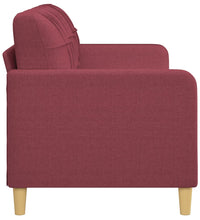 3-Sitzer-Sofa Weinrot 180 cm Stoff