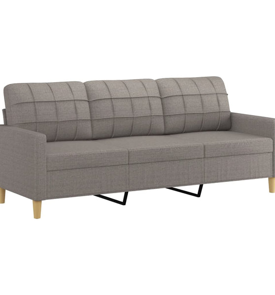 3-Sitzer-Sofa Taupe 180 cm Stoff