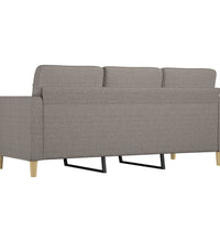 3-Sitzer-Sofa Taupe 180 cm Stoff