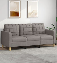 3-Sitzer-Sofa Taupe 180 cm Stoff