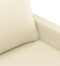 2-Sitzer-Sofa Creme 140 cm Kunstleder
