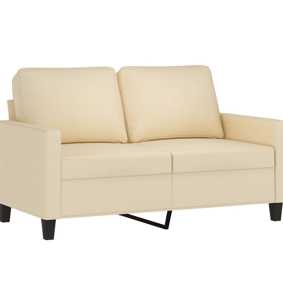 2-Sitzer-Sofa Creme 120 cm Stoff