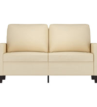 2-Sitzer-Sofa Creme 120 cm Stoff