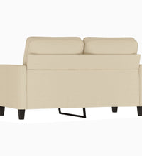 2-Sitzer-Sofa Creme 120 cm Stoff