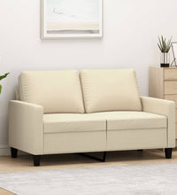 2-Sitzer-Sofa Creme 120 cm Stoff