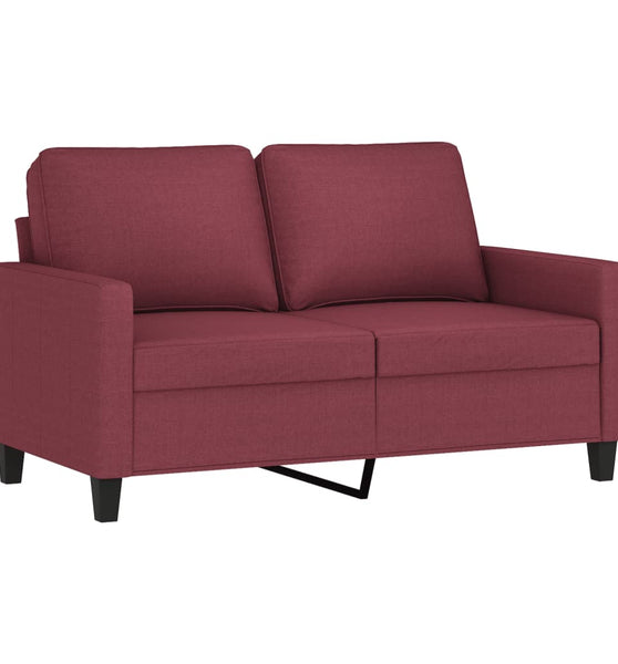 2-Sitzer-Sofa Weinrot 120 cm Stoff