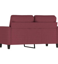 2-Sitzer-Sofa Weinrot 120 cm Stoff
