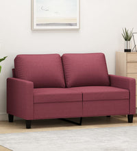 2-Sitzer-Sofa Weinrot 120 cm Stoff