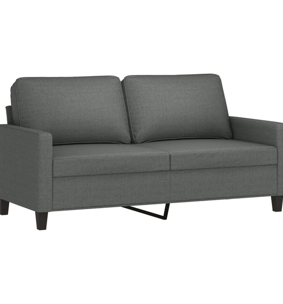 2-Sitzer-Sofa Dunkelgrau 140 cm Stoff