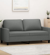 2-Sitzer-Sofa Dunkelgrau 140 cm Stoff