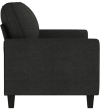 2-Sitzer-Sofa Schwarz 140 cm Stoff