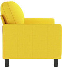 2-Sitzer-Sofa Hellgelb 140 cm Stoff