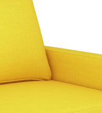 2-Sitzer-Sofa Hellgelb 140 cm Stoff