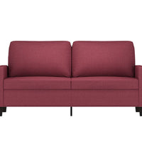 2-Sitzer-Sofa Weinrot 140 cm Stoff