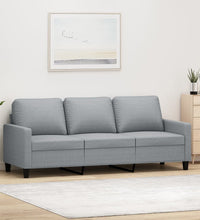 3-Sitzer-Sofa Hellgrau 180 cm Stoff