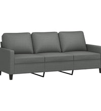 3-Sitzer-Sofa Dunkelgrau 180 cm Stoff
