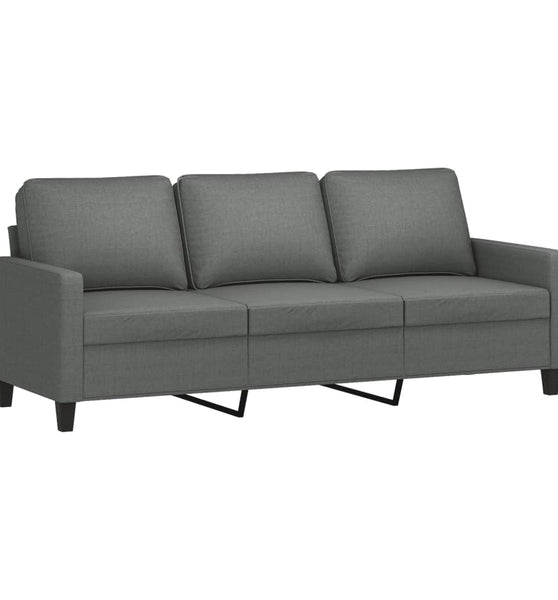 3-Sitzer-Sofa Dunkelgrau 180 cm Stoff