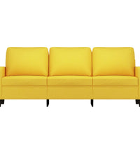 3-Sitzer-Sofa Hellgelb 180 cm Stoff
