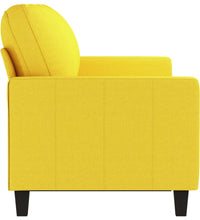 3-Sitzer-Sofa Hellgelb 180 cm Stoff