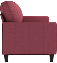 3-Sitzer-Sofa Weinrot 180 cm Stoff