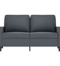 2-Sitzer-Sofa Dunkelgrau 120 cm Samt