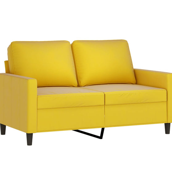 2-Sitzer-Sofa Gelb 120 cm Samt