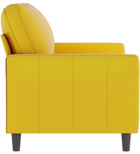 2-Sitzer-Sofa Gelb 120 cm Samt