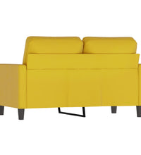 2-Sitzer-Sofa Gelb 120 cm Samt