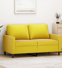 2-Sitzer-Sofa Gelb 120 cm Samt