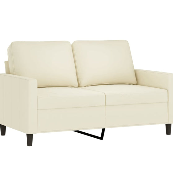 2-Sitzer-Sofa Creme 120 cm Samt