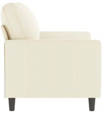 2-Sitzer-Sofa Creme 120 cm Samt