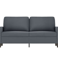 2-Sitzer-Sofa Dunkelgrau 140 cm Samt