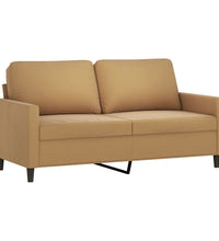 2-Sitzer-Sofa Braun 140 cm Samt