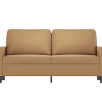 2-Sitzer-Sofa Braun 140 cm Samt
