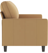 2-Sitzer-Sofa Braun 140 cm Samt