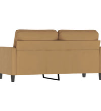 2-Sitzer-Sofa Braun 140 cm Samt
