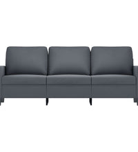 3-Sitzer-Sofa Dunkelgrau 180 cm Samt