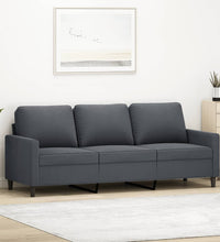 3-Sitzer-Sofa Dunkelgrau 180 cm Samt
