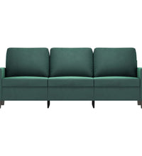 3-Sitzer-Sofa Dunkelgrün 180 cm Samt